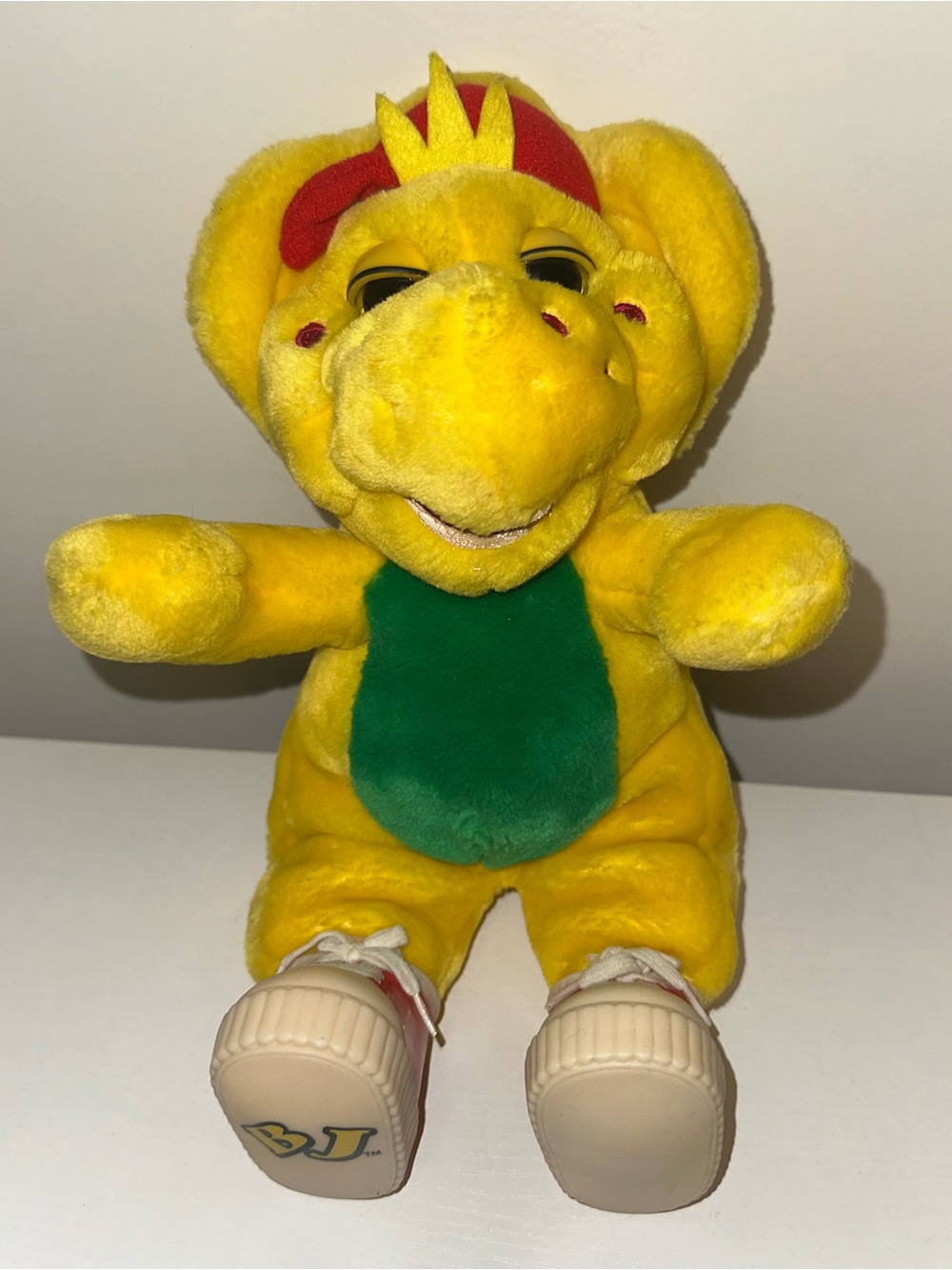 Vtg 90s BJ the Dinosaur of Barney 13” Plush Doll - Picture 2 of 10
